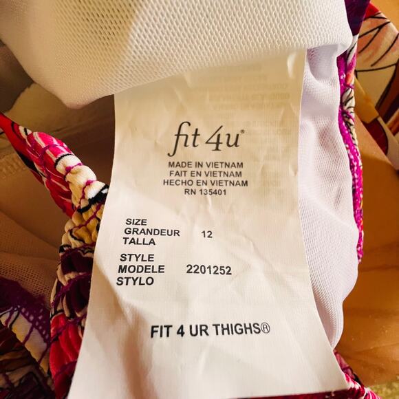 Fit 4 U Swimsuit Romper Pink Size 12 New - Picture 9 of 10